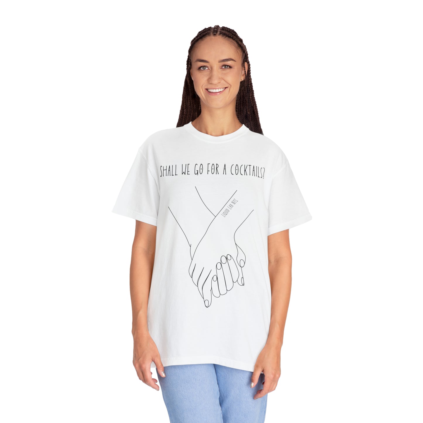 Unisex Garment-Dyed  "Join me for a cocktail? " T-shirt