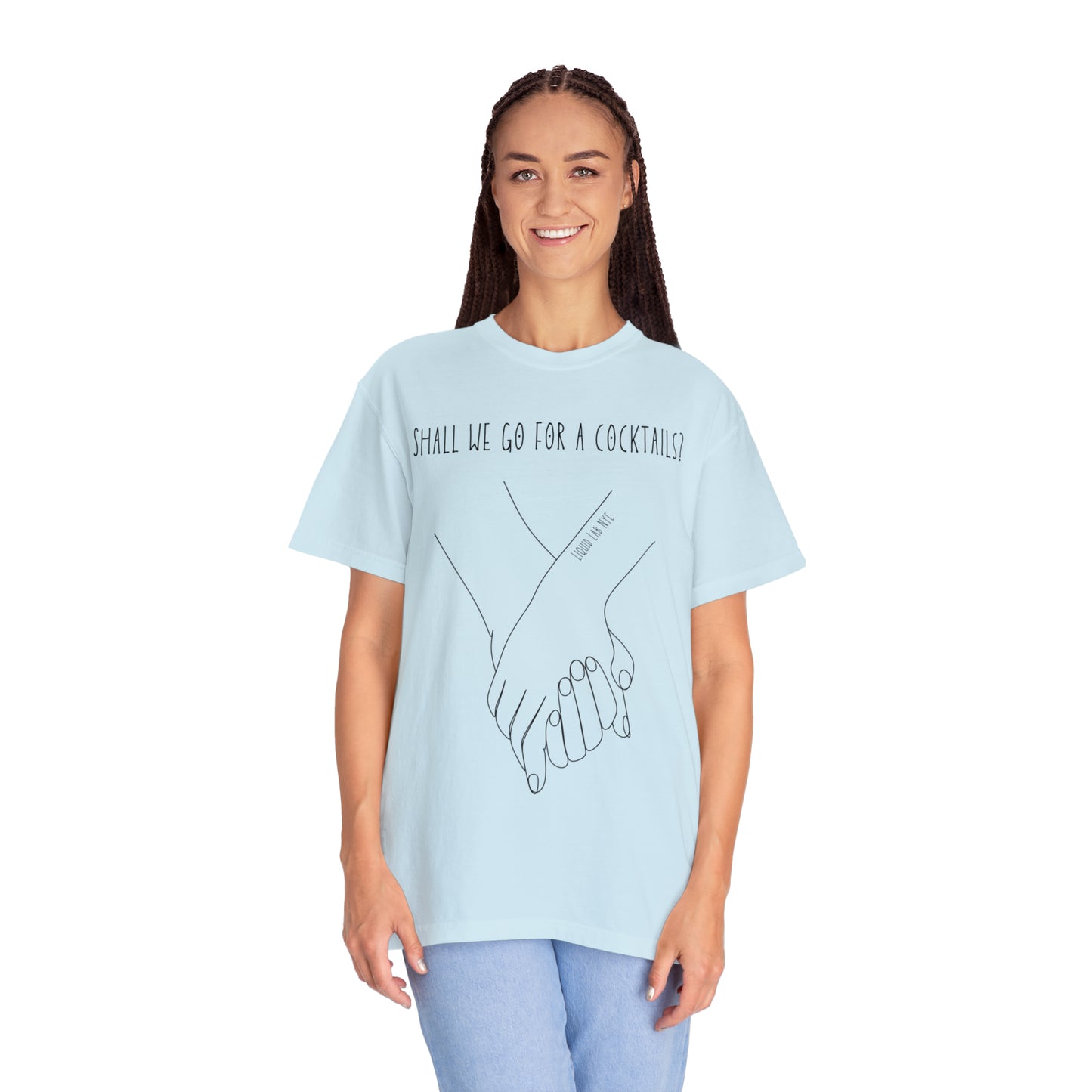 Unisex Garment-Dyed  "Join me for a cocktail? " T-shirt