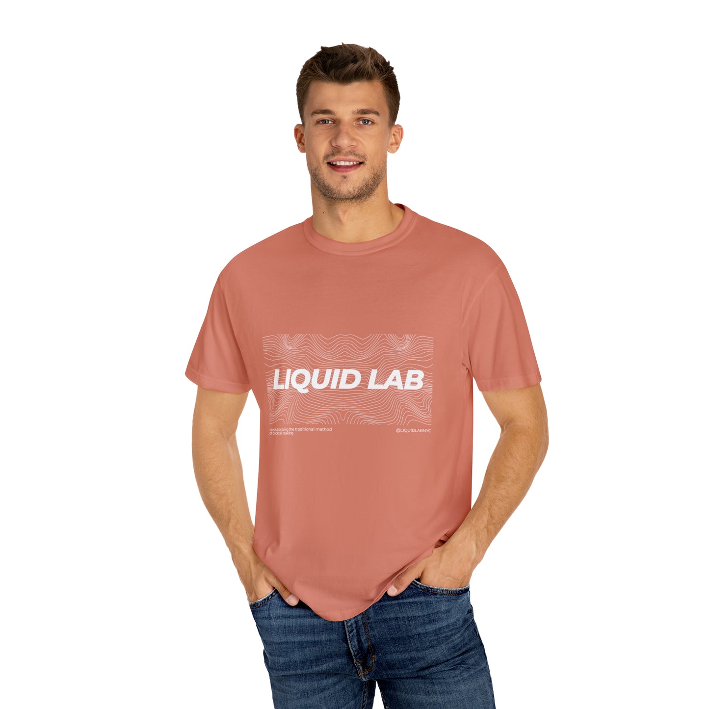 Unisex Garment-Dyed Liquid T-shirt