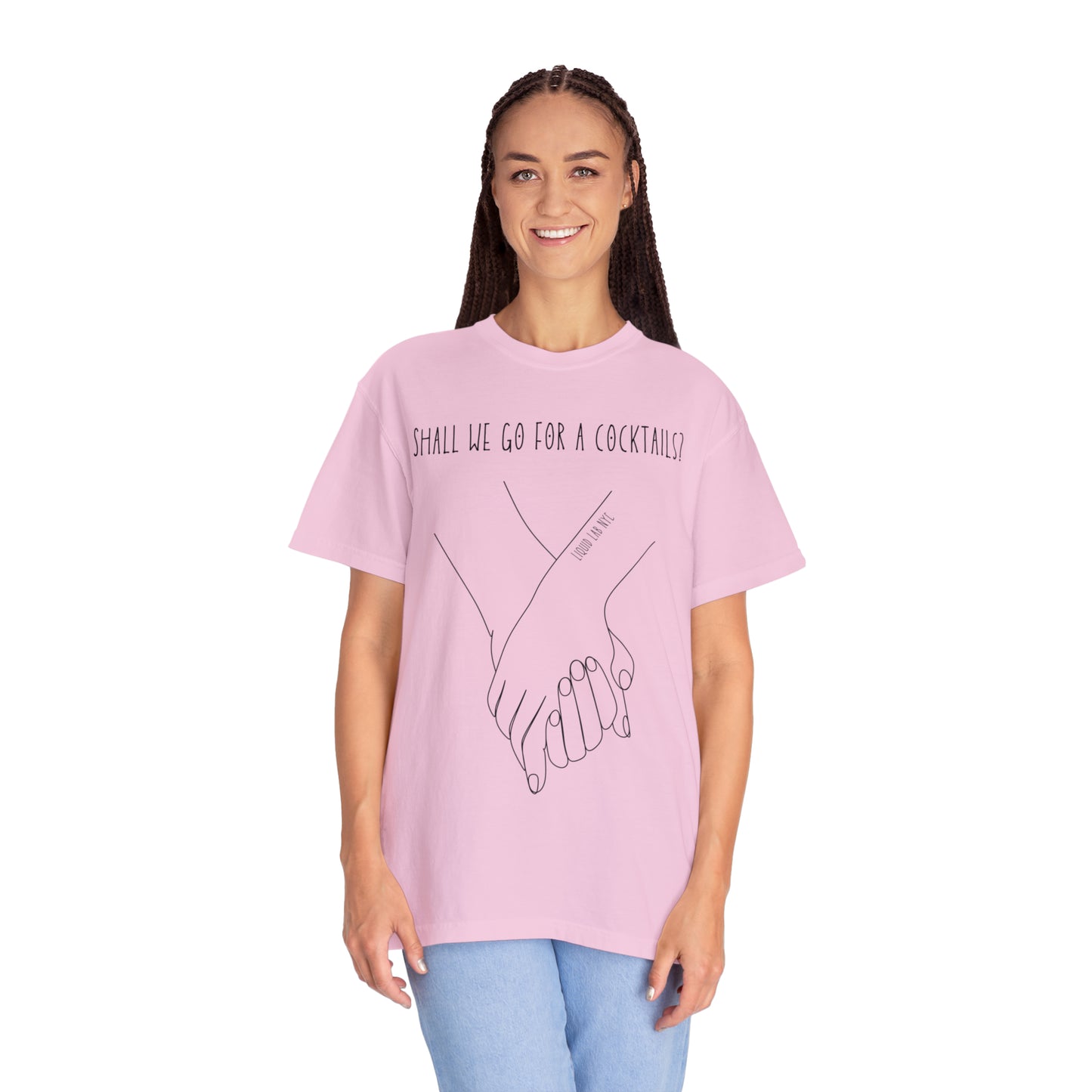 Unisex Garment-Dyed  "Join me for a cocktail? " T-shirt