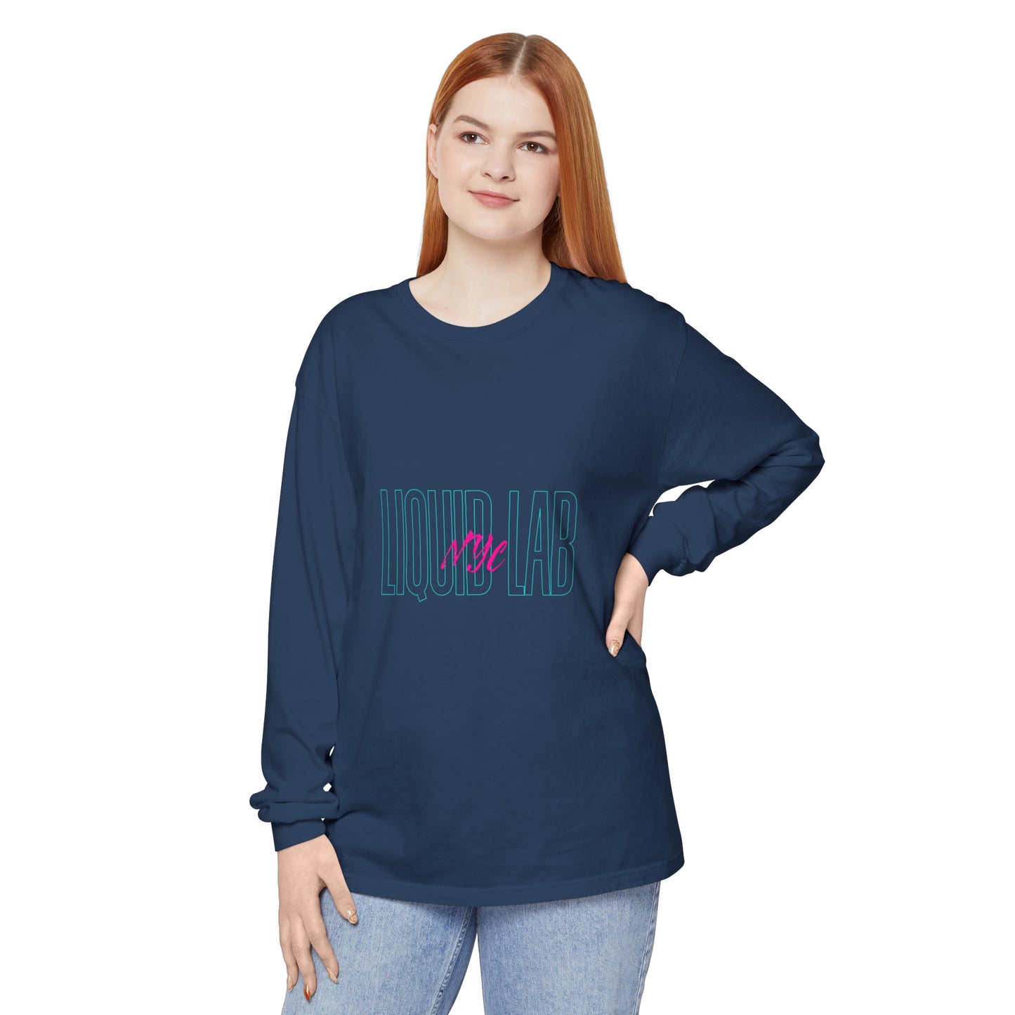 Unisex RETRO Garment-dyed Long Sleeve T-Shirt